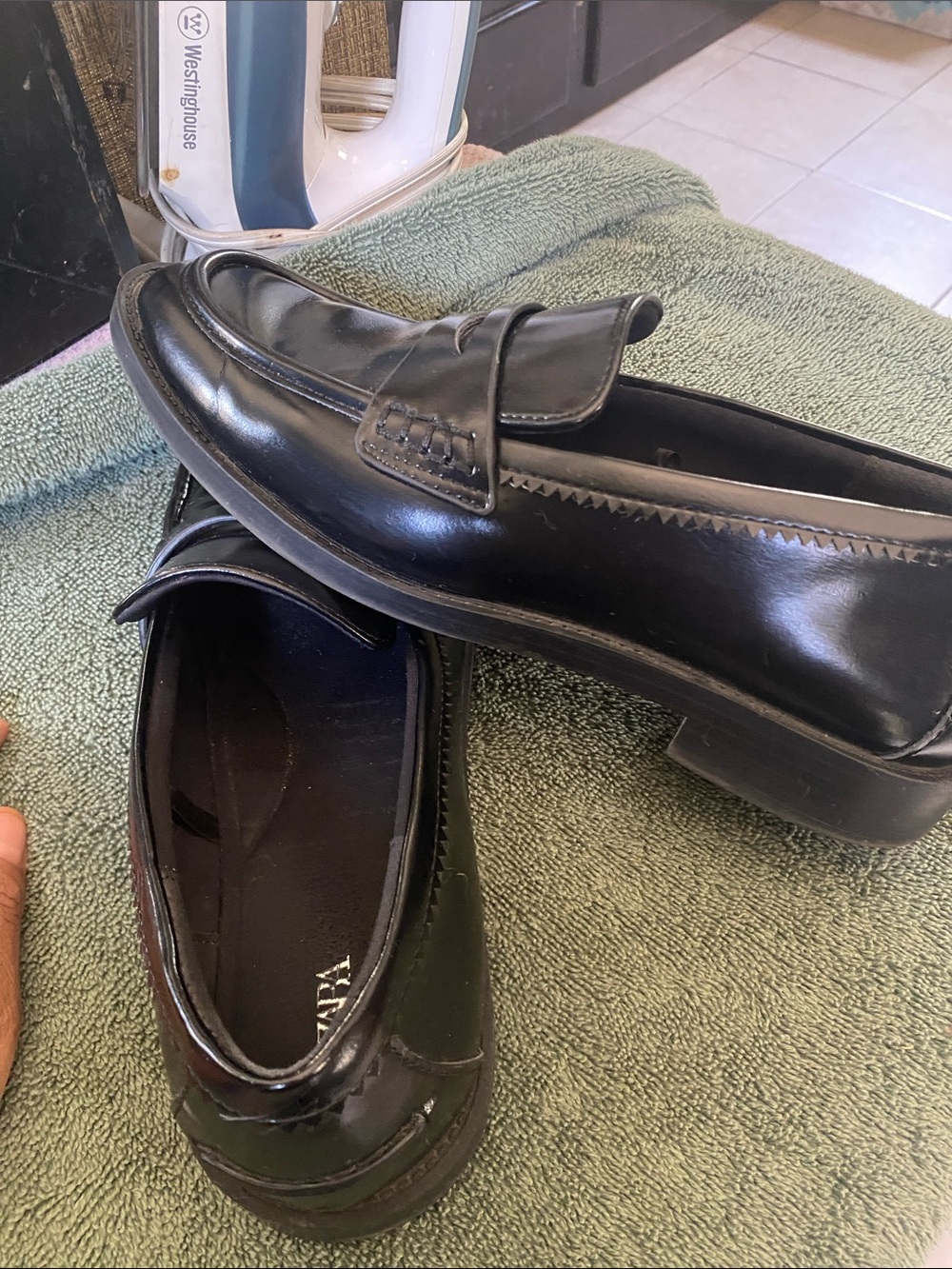 Zara Black Patent Moccasin Loafers for Women - Picture 9 of 9